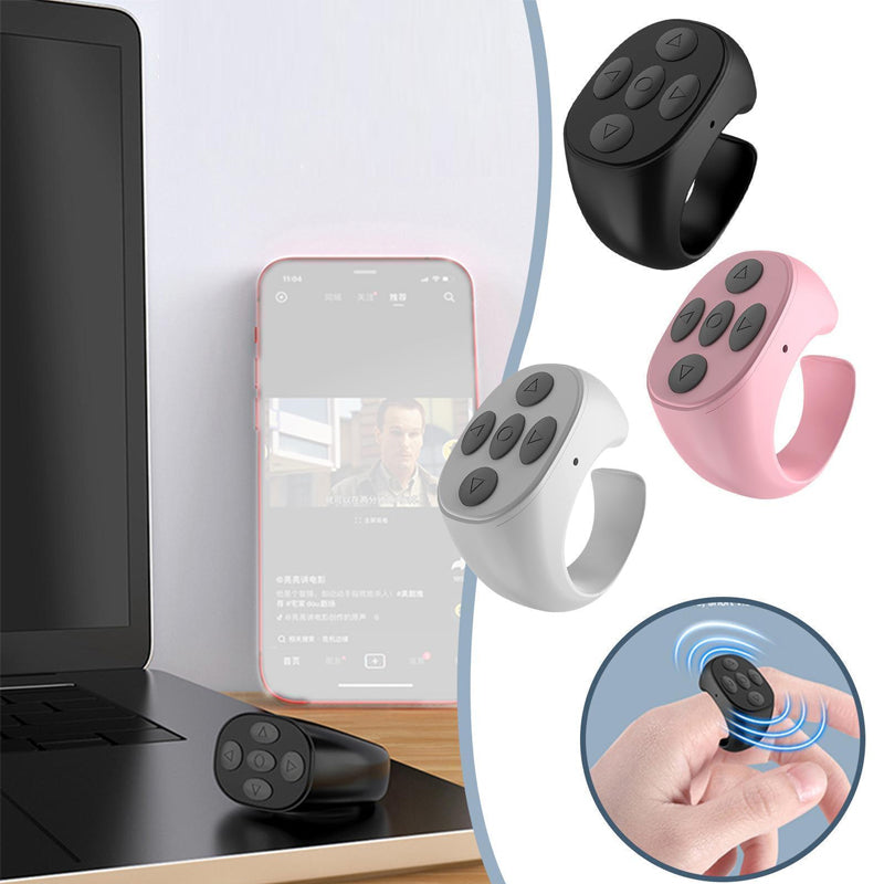 Handsfree bediening van je smartphone met de Fingertap draadloze bluetooth afstandsbediening.