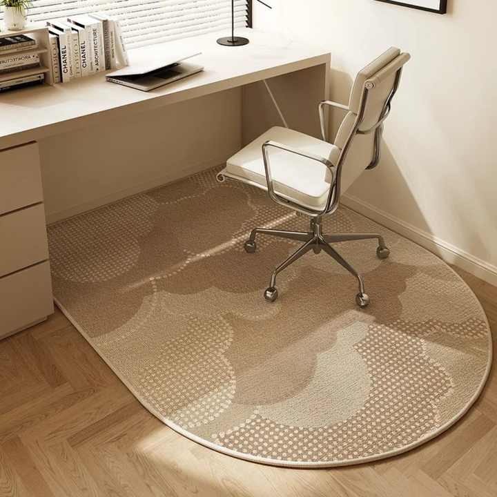 FlexGuard vloermat van fleece, speciaal ontworpen voor bureaustoelen. Perfecte vloerbescherming en antislip.