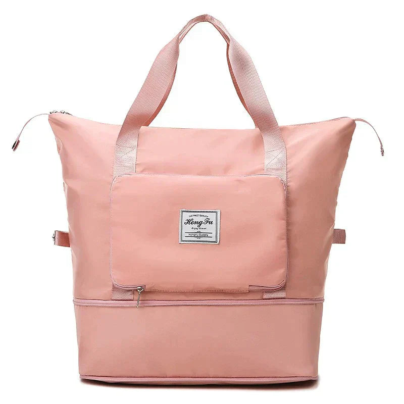 Grote opvouwbare FlexiCarry reistas van stevig oxford stof, perfect voor vakantie.