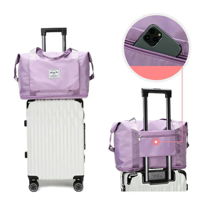Opvouwbare reistas FlexiCarry voor dagelijks gebruik en vakantie, handig en draagbaar.