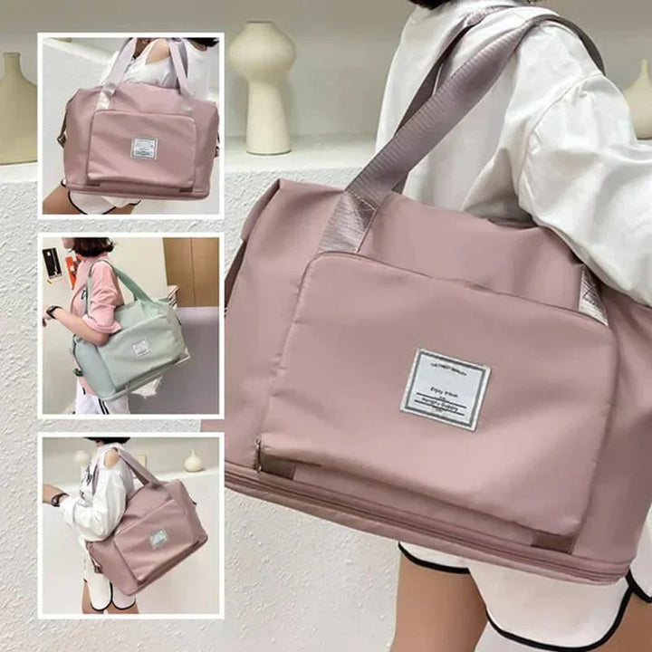 Duurzame FlexiCarry reistas van oxford stof, geschikt als handbagage op reis.