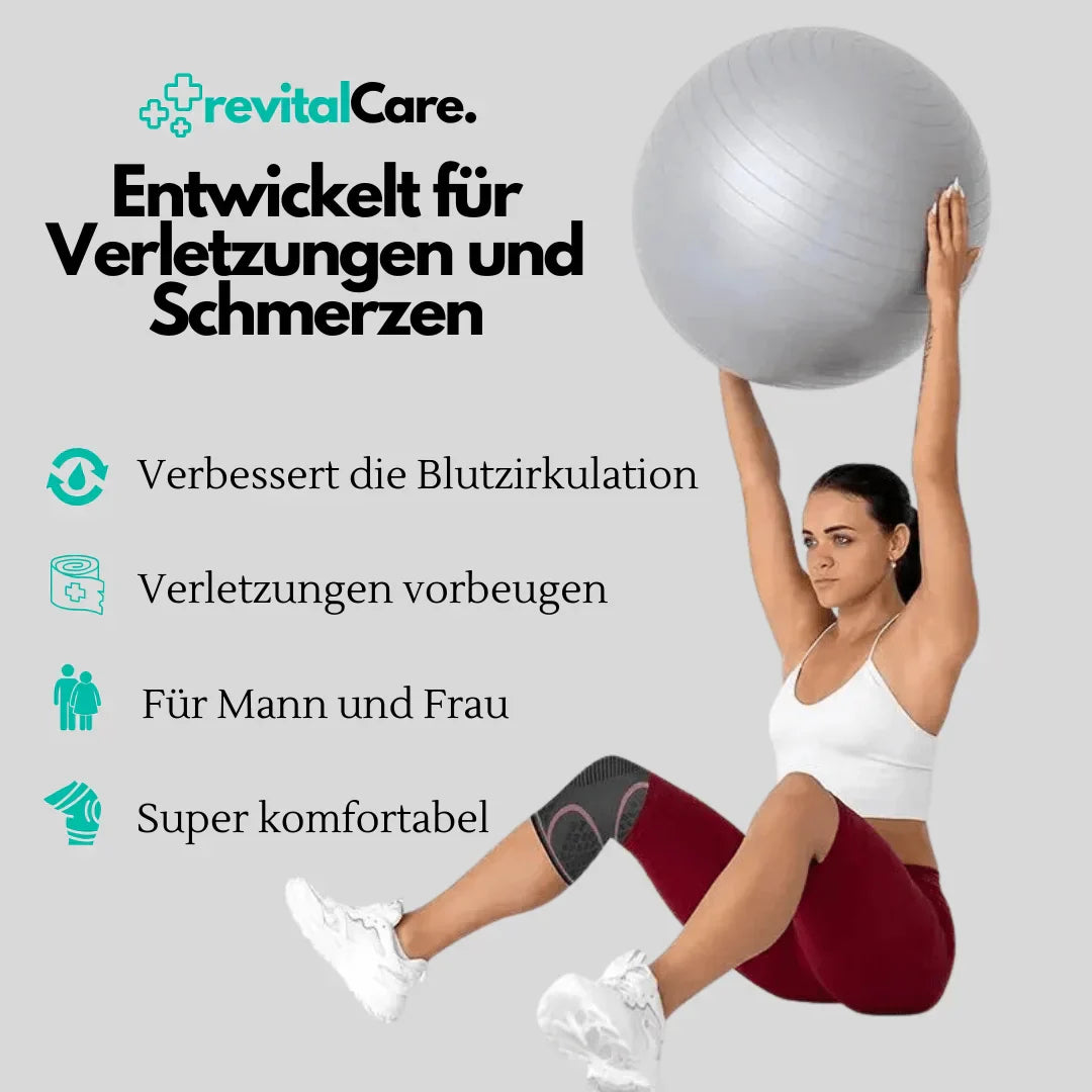 Ademende FlexiKnee Pro kniebandage, universele pasvorm voor sport en dagelijks gebruik.