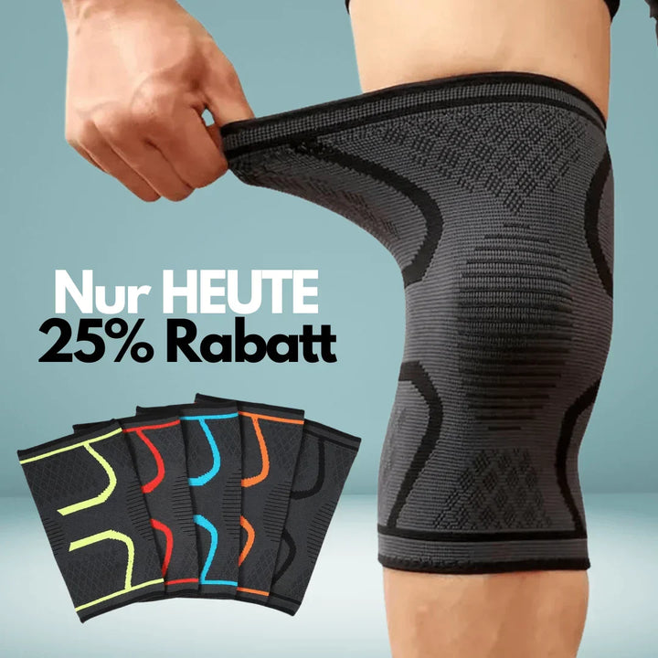 Unisex FlexiKnee Pro kniebandage, ergonomisch ontwerp voor maximale kniesteun.