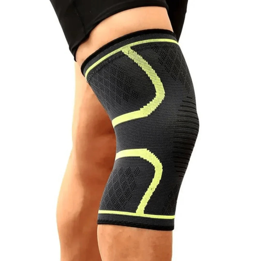 Comfortabele FlexiKnee Pro orthopedische kniebandage, ademend en unisex.