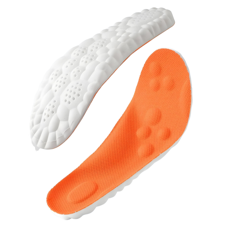 Ademende FlexiStride hardloopinlegzolen zorgen voor frisse voeten en langdurig comfort tijdens sport.