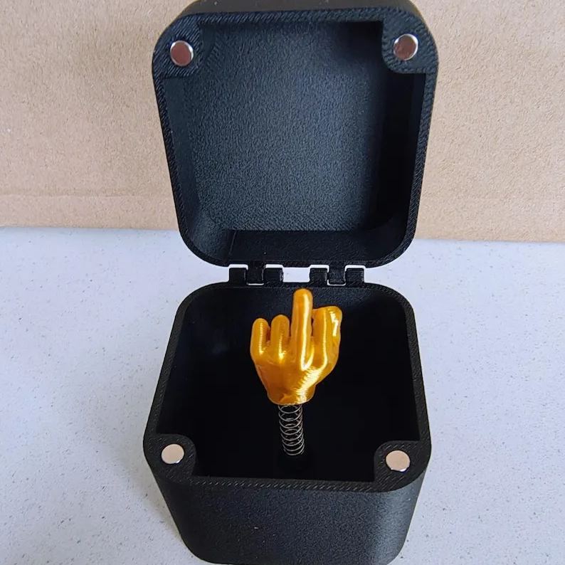 Origineel FlipBox grapcadeau doosje, zorgt voor lachwekkende verrassingen en onvergetelijke humoristische momenten.
