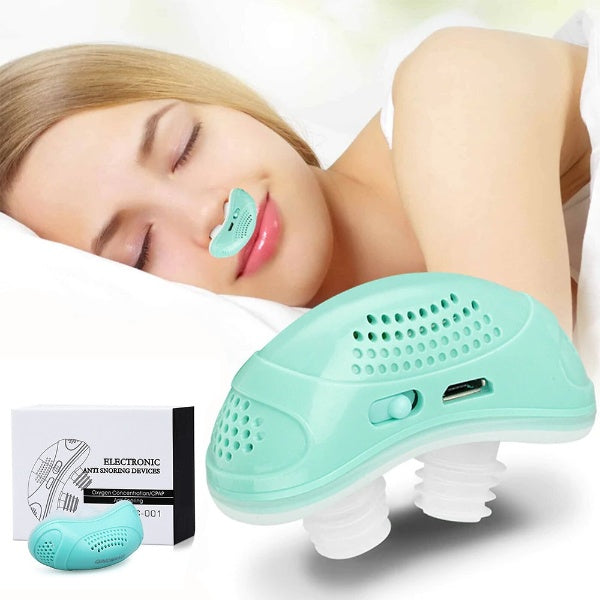 Fluisterstil anti-snurkapparaat voor diepe slaap, comfortabel en draagbaar, ideaal voor reizen.