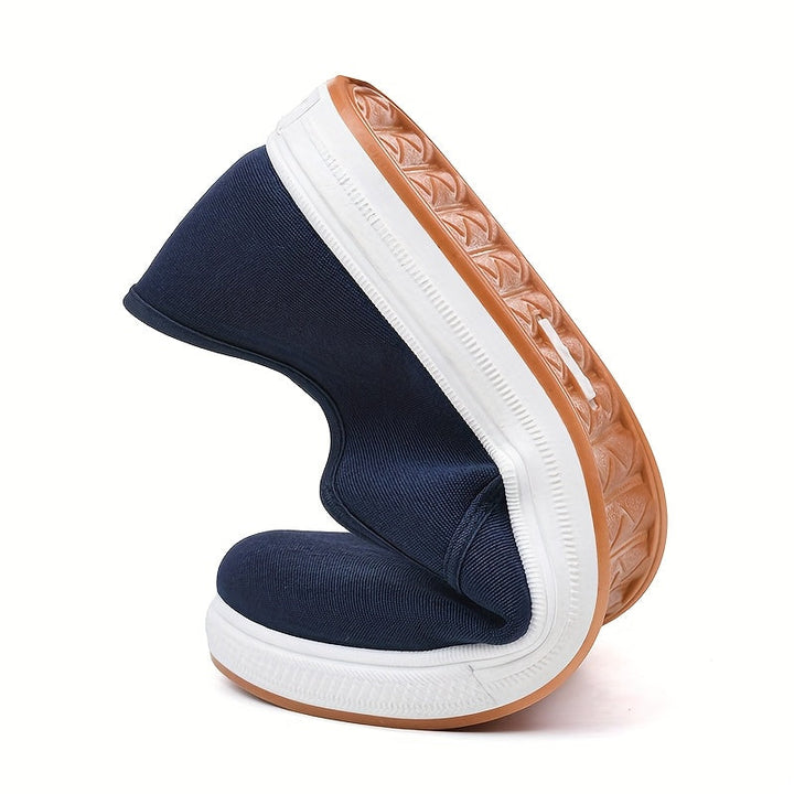 Comfortabele heren slip-on sneakers in ademende casual stijl