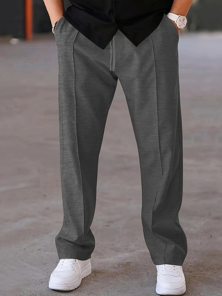 Modieuze heren broek met regular fit voor een relaxte vintage look
