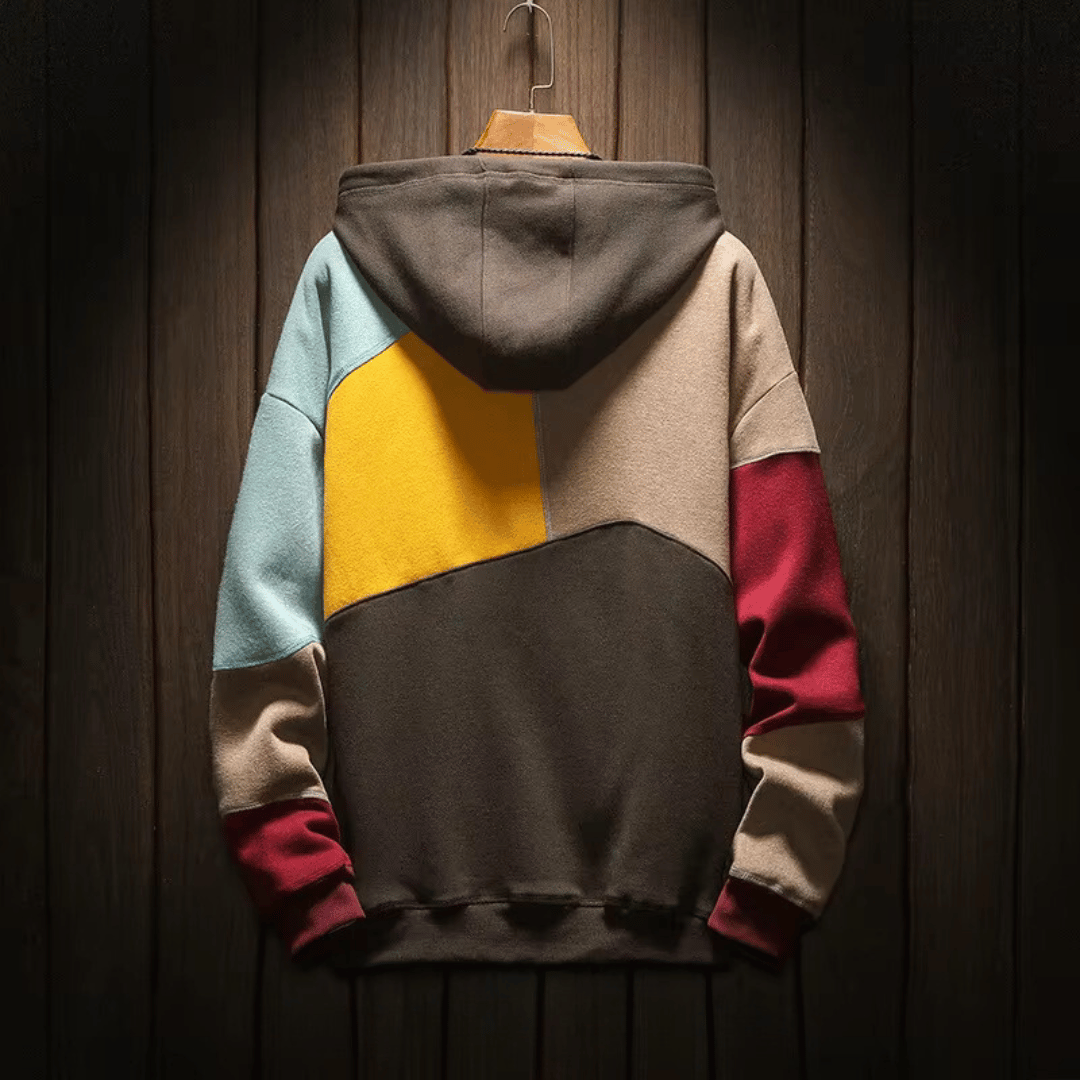 Comfortabele heren hoodie met kleurrijk design en capuchon voor een stijlvolle casual look.