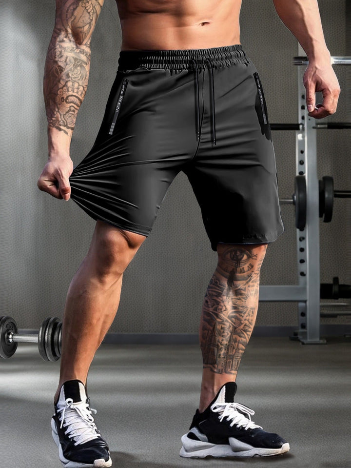 Heren sneldrogende zomershorts, licht en ademend, perfect voor sport of vrije tijd. Met trekkoord.
