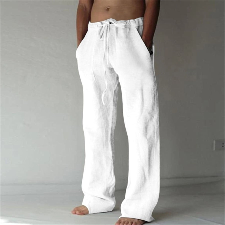 Heren pantalon in wit, perfect voor zomerse dagen