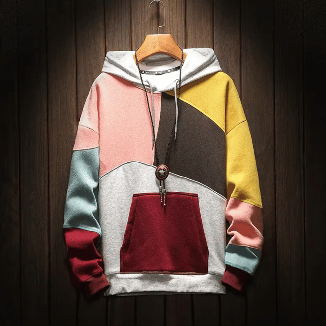 Stijlvolle heren hoodie in Lente-bloem kleurvariant