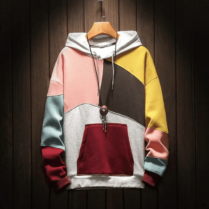 Stijlvolle heren hoodie in Lente-bloem kleurvariant
