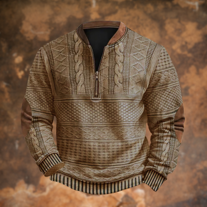 Casual heren trui met rits, ideaal voor wintermode. Zacht en warm, een onmisbaar item in elke garderobe.