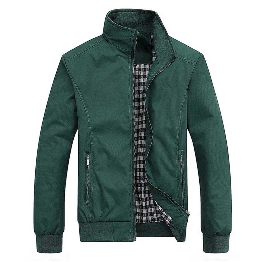 Stijlvolle retro heren tussenjas; perfecte bovenkleding voor casual of zakelijke look. Winddicht en comfortabel.