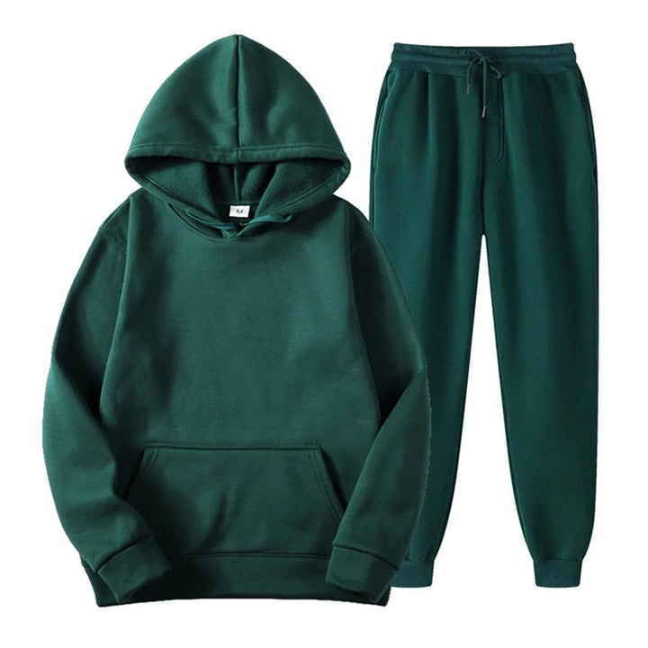 Heren kleding jogging set getoond in volledige lengte