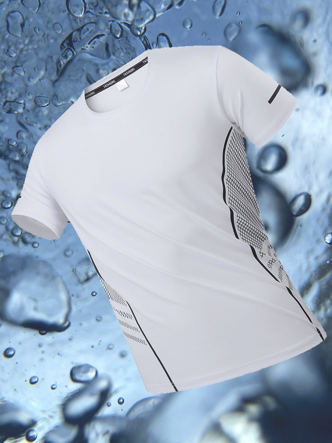 Wit heren sport T-shirt met quick-dry technologie