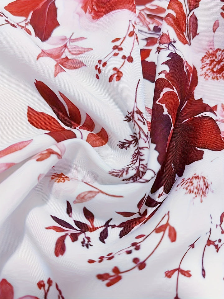 Modieus herenhemd met bloemenprint en lange mouwen, ideaal voor reiskleding