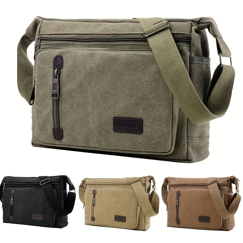 Heren schoudertas gedragen als crossbody