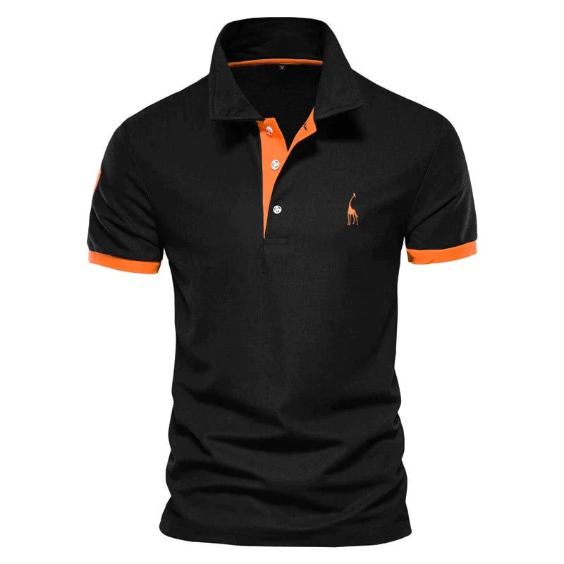 Luchtig heren t-shirt met kraag en korte mouwen, perfect voor een casual outfit