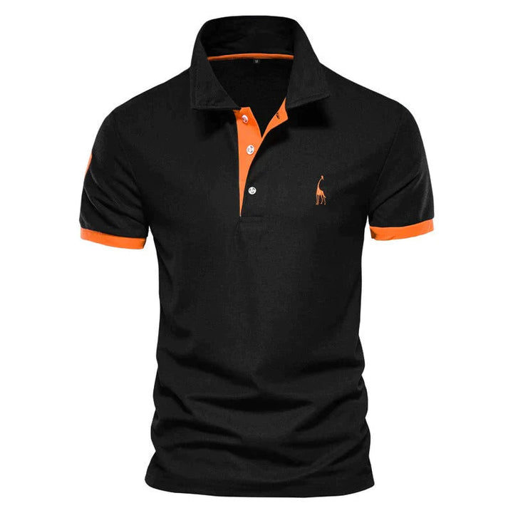 Luchtig heren t-shirt met kraag en korte mouwen, perfect voor een casual outfit