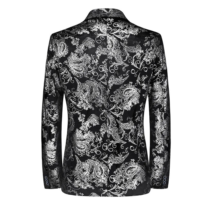 Moderne heren blazer voor smart casual en avondkleding, combineert comfort met een chique look.