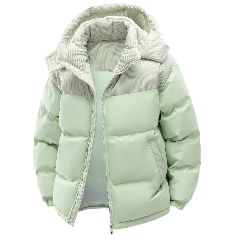 Stijlvolle casual heren winterjas met capuchon, warm en winddicht, voor dagelijks wintercomfort.