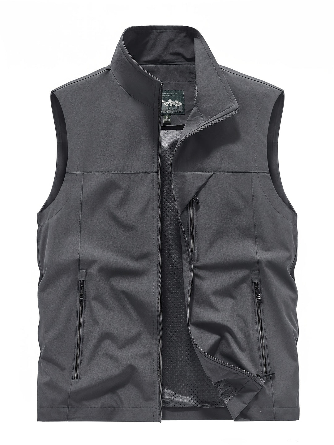 Comfortabele lichtgewicht heren bodywarmer van ademend polyester, essentieel voor outdoor avonturen.