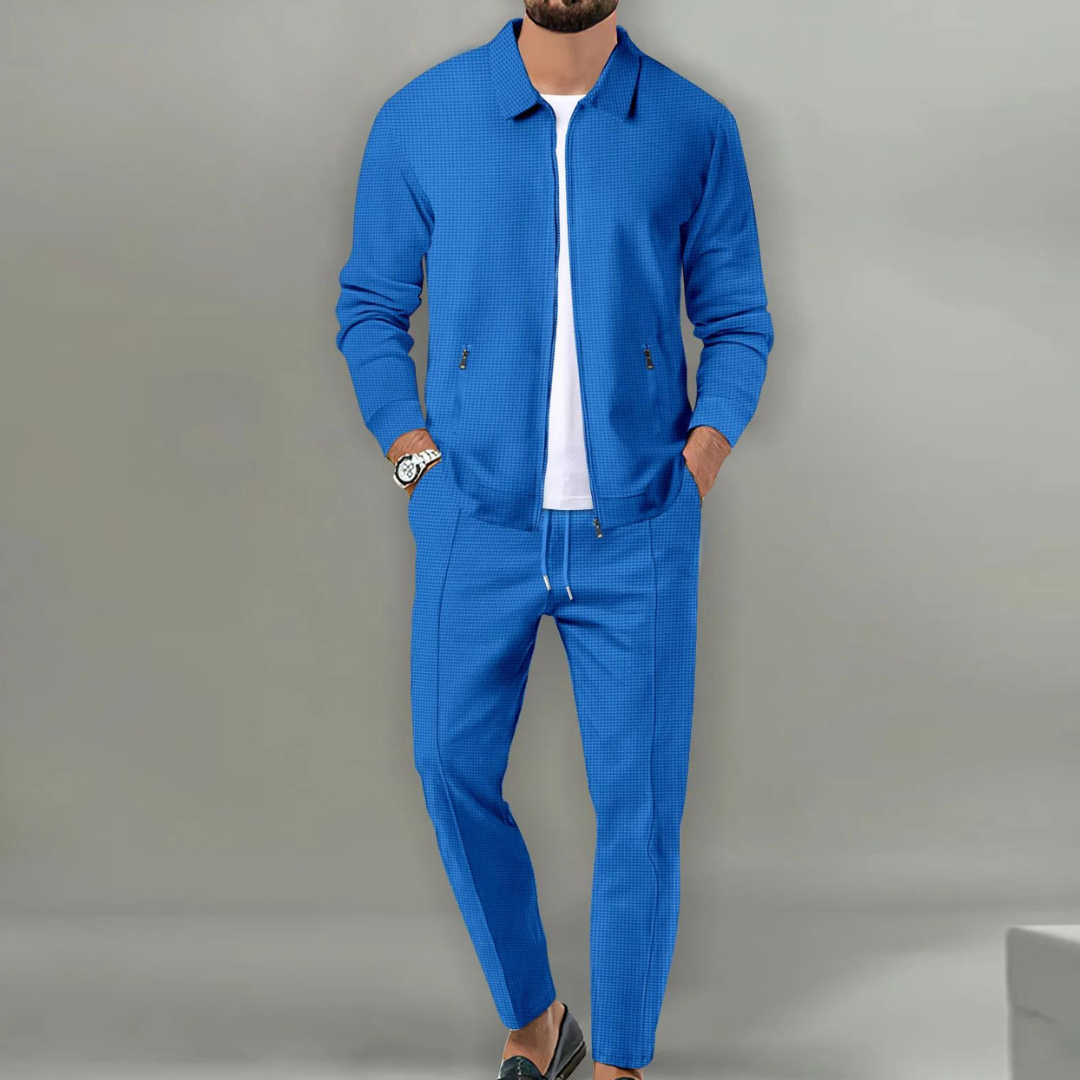 Stijlvol en sportief trainingspak voor heren, comfortabele casual herenkleding