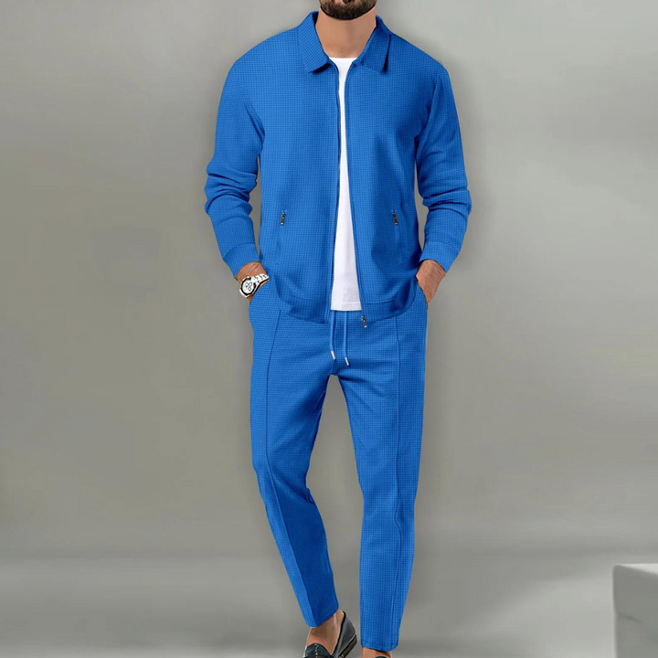 Stijlvol en sportief trainingspak voor heren, comfortabele casual herenkleding
