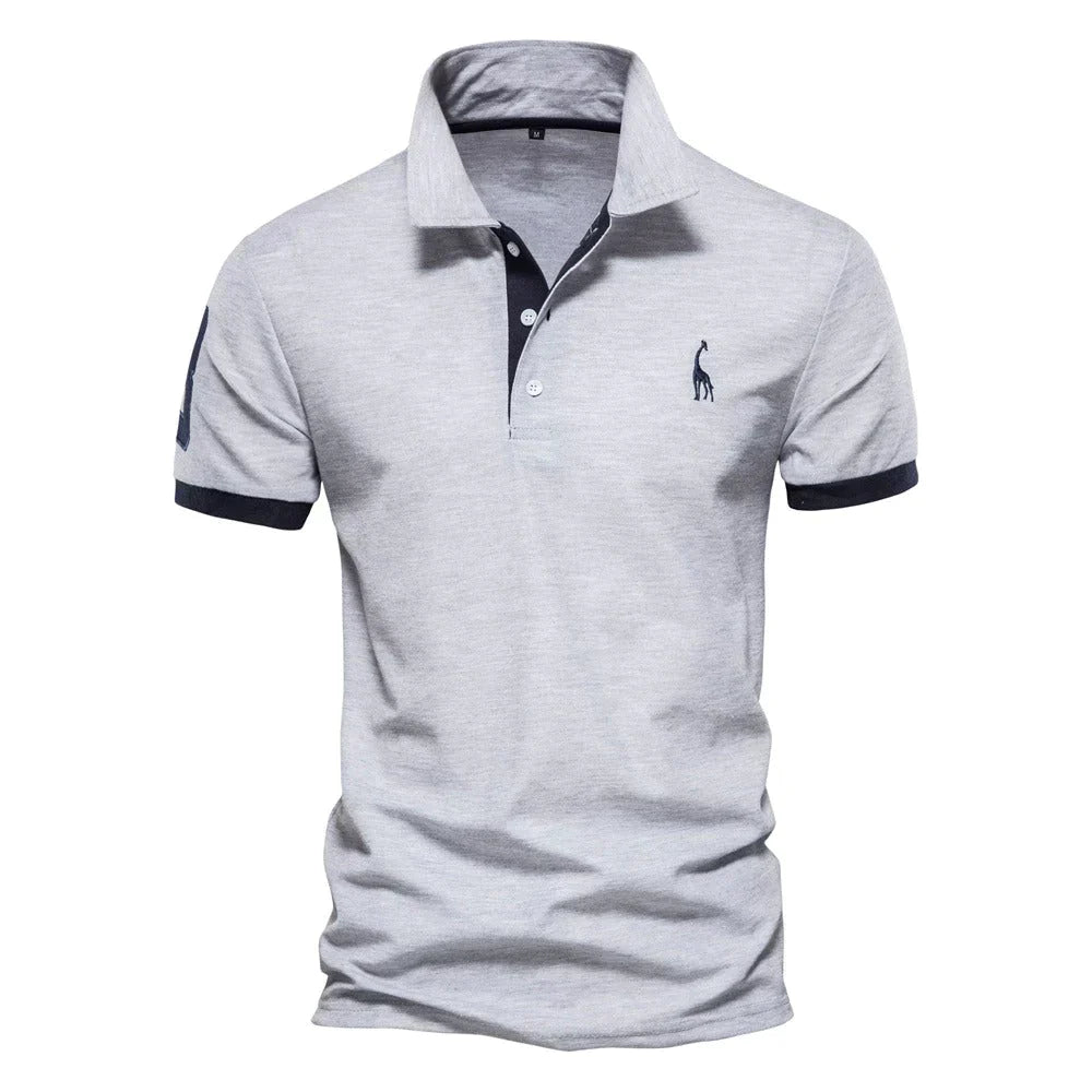 Stijlvol heren polo t-shirt in zomerkleding stijl met korte mouwen en comfortabele kraag