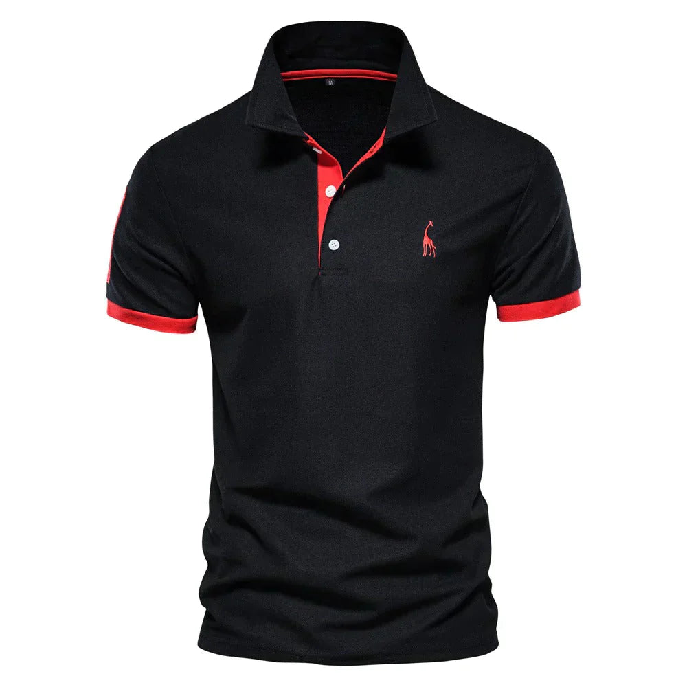 Comfortabele heren polo met korte mouwen en nette kraag uit de zomerkleding collectie
