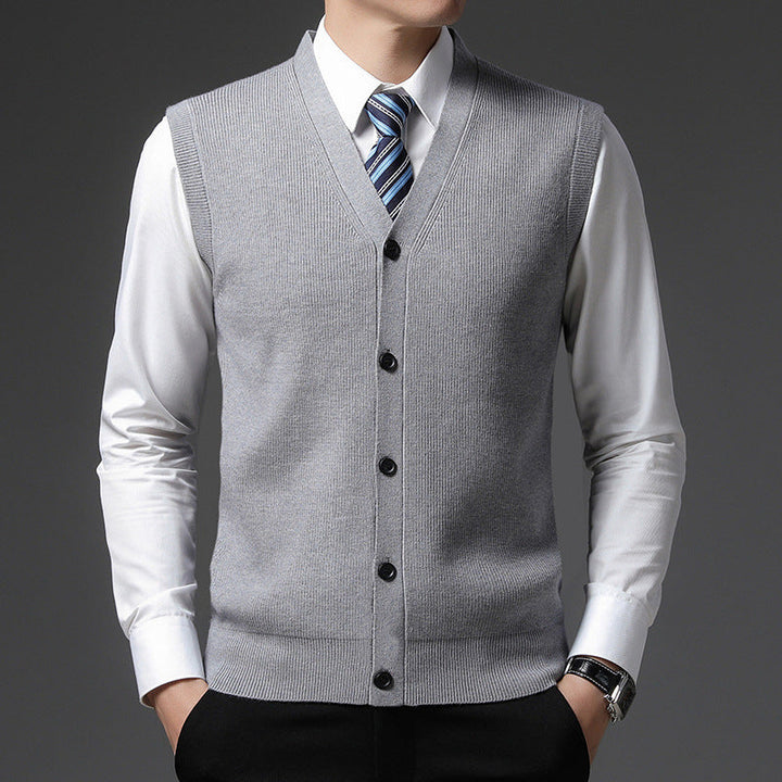 Elegant rood heren vest met V-hals, slim fit. Ideaal gilet voor zakelijke of feestelijke outfits.