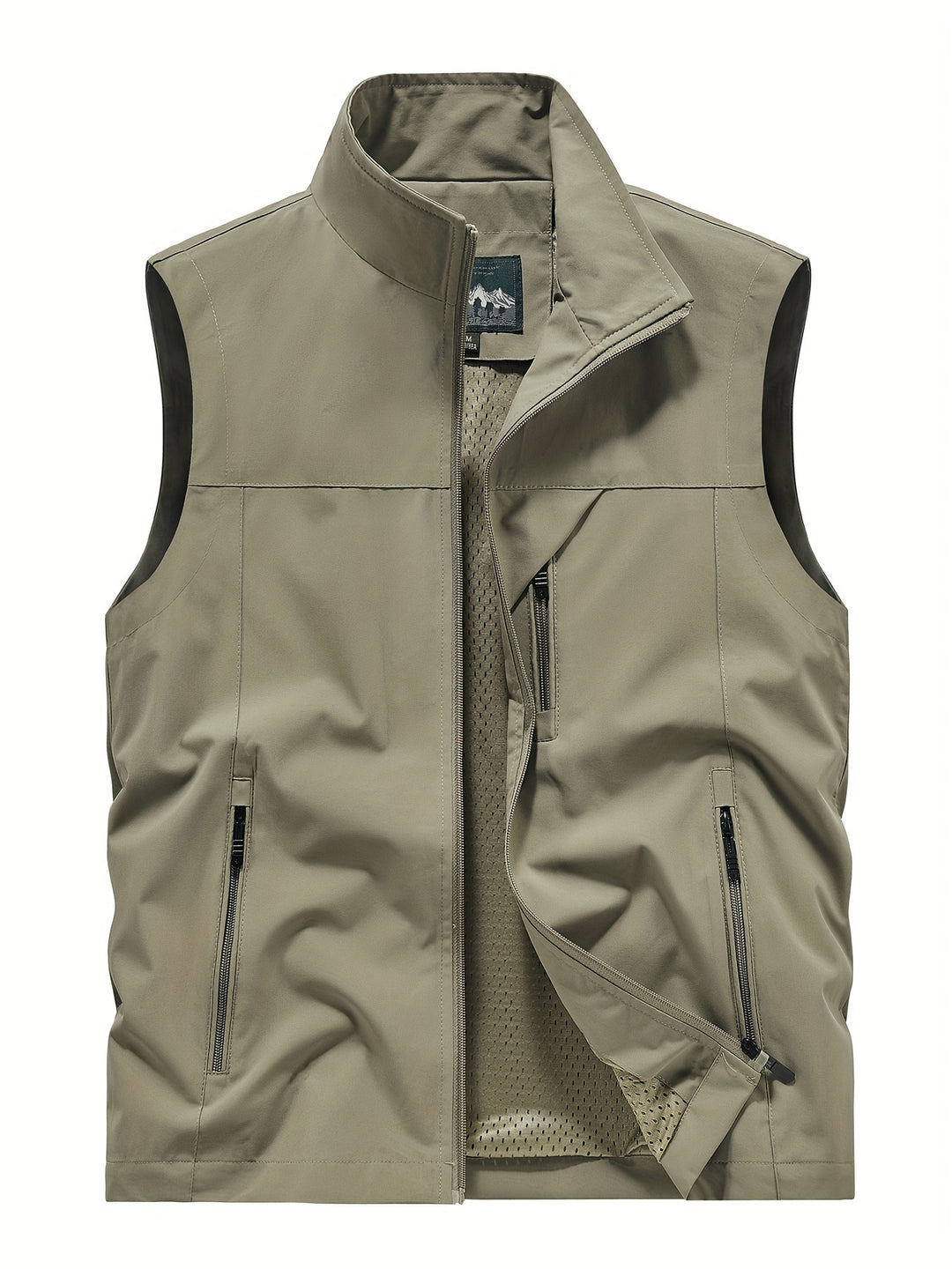 Heren lichtgewicht ademende outdoor bodywarmer van polyester, ideaal voor wandelen.