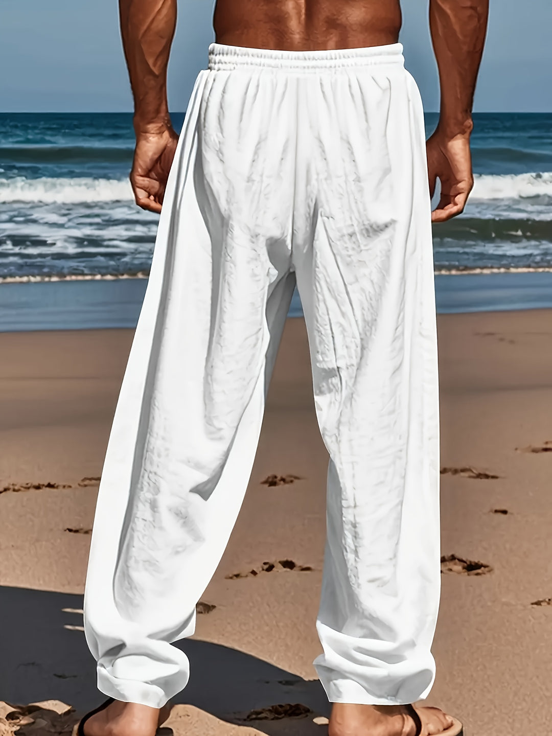 Comfortabele casual herenbroek in losse pasvorm voor warme zomerdagen