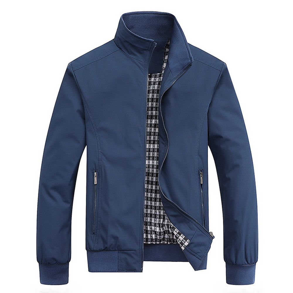 Tijdloze heren retro winterjas; winddicht en waterdicht, ideaal als comfortabele tussenjas voor elke gelegenheid.