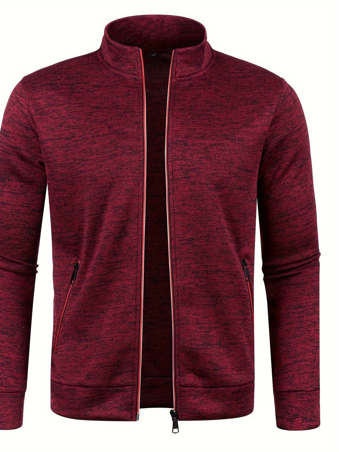 Stijlvol heren vest met rits in detail, comfortabele herenkleding voor herfst en lente