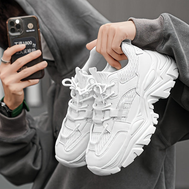 Duurzame lifestyle herenschoenen met dikke zool voor extra comfort