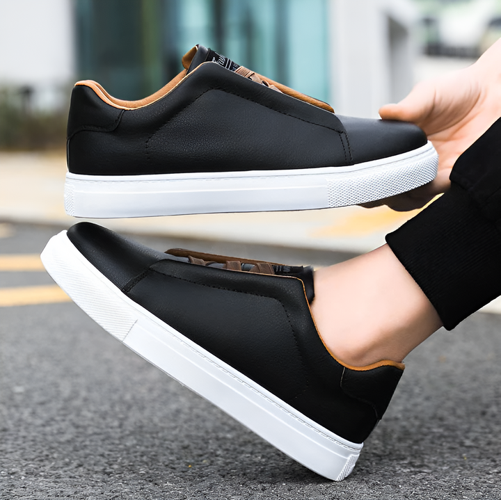 Stijlvolle heren sneakers in detail voor lente en zomer