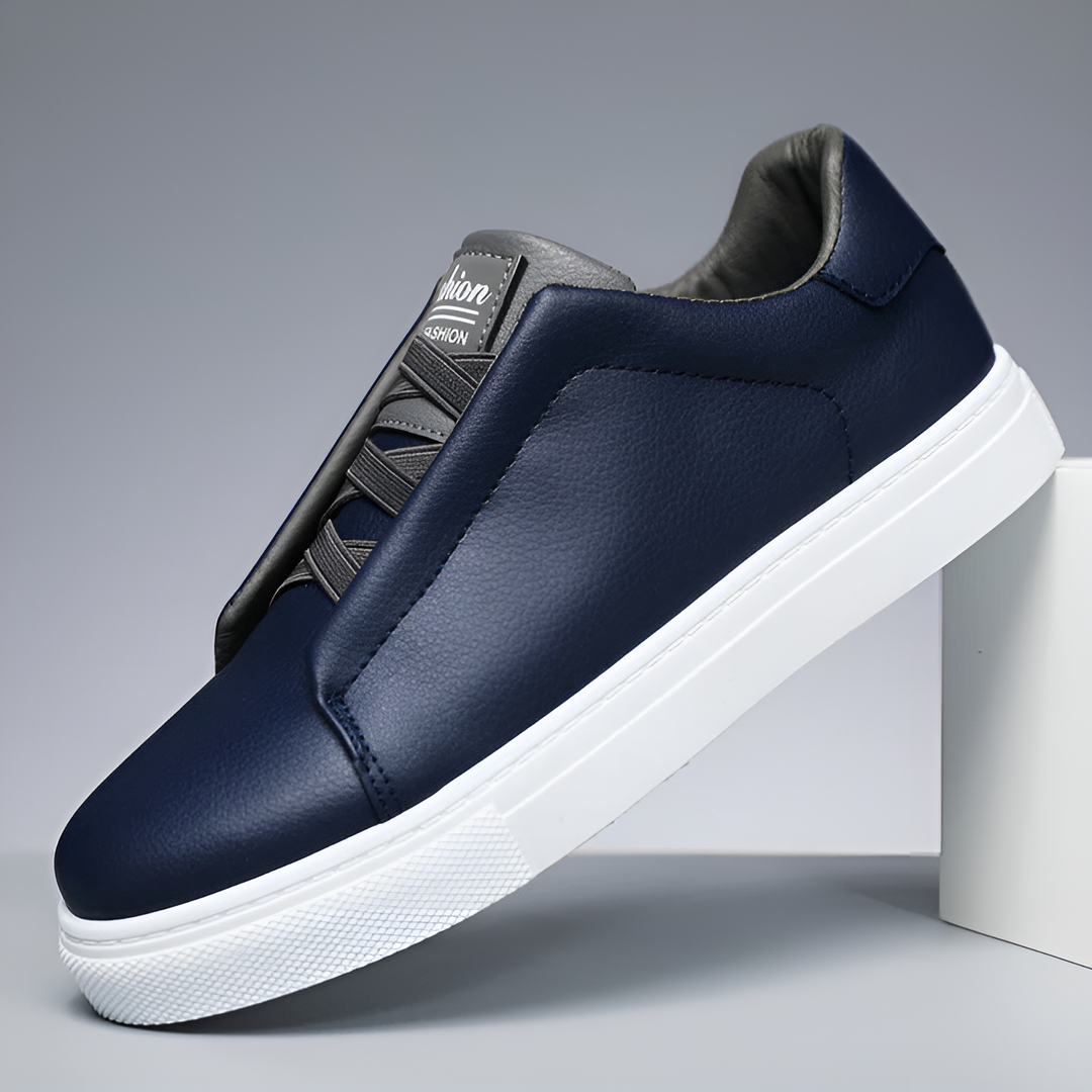 Blauwe heren sneakers met comfortabele pasvorm