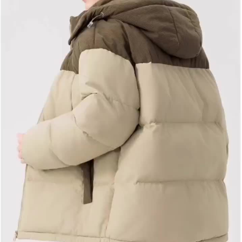 Moderne heren winterjas met capuchon en praktische zakken, warm en winddicht voor alle mannen.
