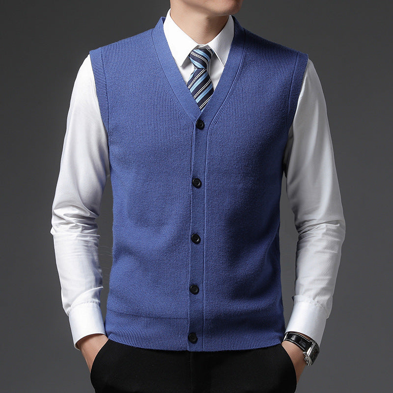 Modern heren vest, slim fit met V-hals en knopen. Veelzijdig gilet voor zowel casual als formele herenmode.
