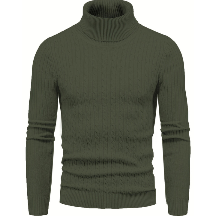 Stijlvolle zwarte coltrui heren voor casual en formele winteroutfits