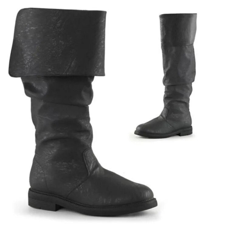Heren hoge laarzen met trendy denimprint. Stijlvol en comfortabel voor herfst en winter. Perfect voor casual outfits.