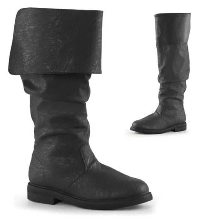 Heren hoge laarzen met trendy denimprint. Stijlvol en comfortabel voor herfst en winter. Perfect voor casual outfits.