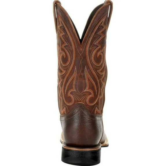 Comfortabele zwarte heren western enkelboots, modieus en robuust, ideaal voor casual gebruik.