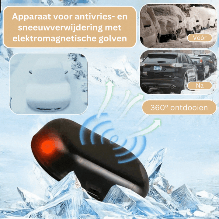 FrostFree auto ontdooier verwijdert snel vorst en ijs van autoruiten. Essentiële sneeuwverwijderaar voor een helder zicht.