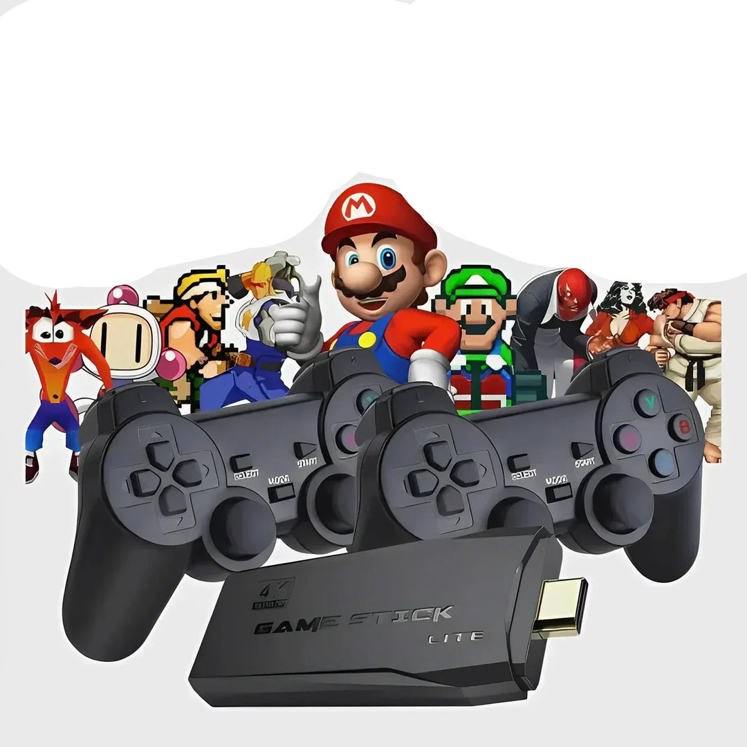 GamePort retro console met 20.000 klassieke games voor urenlang speelplezier en nostalgie.