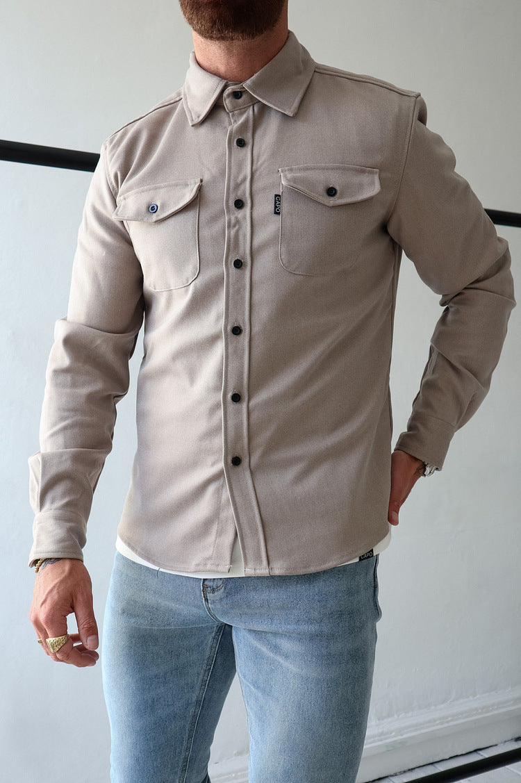 Herenkleding: Veelzijdig casual overhemd met lange mouwen, een stijlvolle en comfortabele keuze voor elke dag.